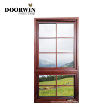 Casement & Awning Window With Foldable Crank Handle Oak Wood Window With Exterior Aluminum Cladding